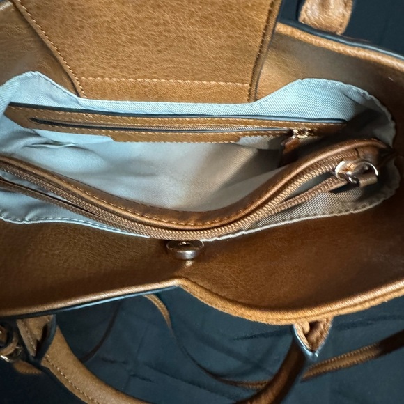 Elegant Lauren Conrad tan Leather Handbag - Picture 10 of 10
